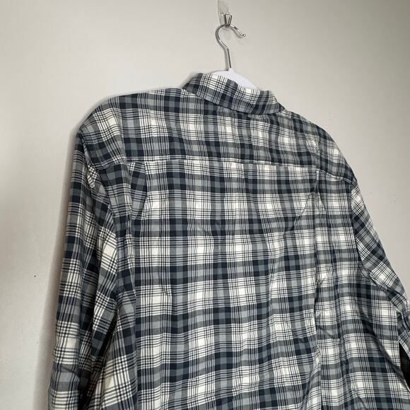 Alesbury Gray Plaid Long Sleeve Button Down Shirt NWT Men’s Large Tall - Picture 6 of 9